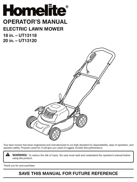 American Lawn Mower Co. UT13120 Manual pdf